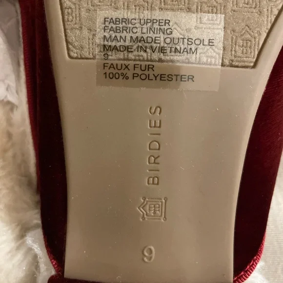 Birdies Red Slippers with Plush Lining - Picture 3 of 9